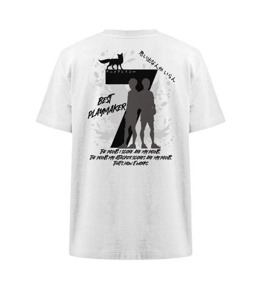 "Best Playmaker" Back Organic Heavy Oversized T-Shirt