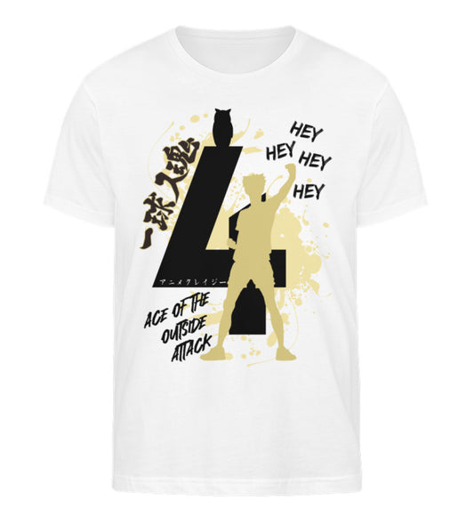 "Ace Of The Outside Attack" Front Unisex Organic Shirt