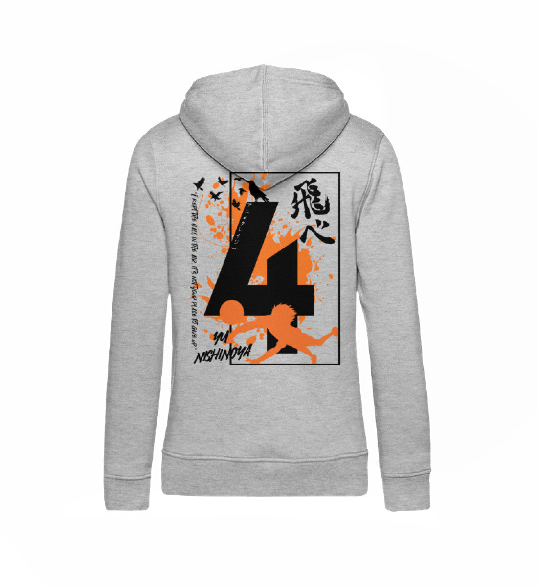 "Nishinoya Nr.4" Back Damen Organic Hoodie