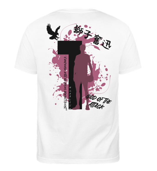"God Of The Attack" Back Unisex Organic Shirt