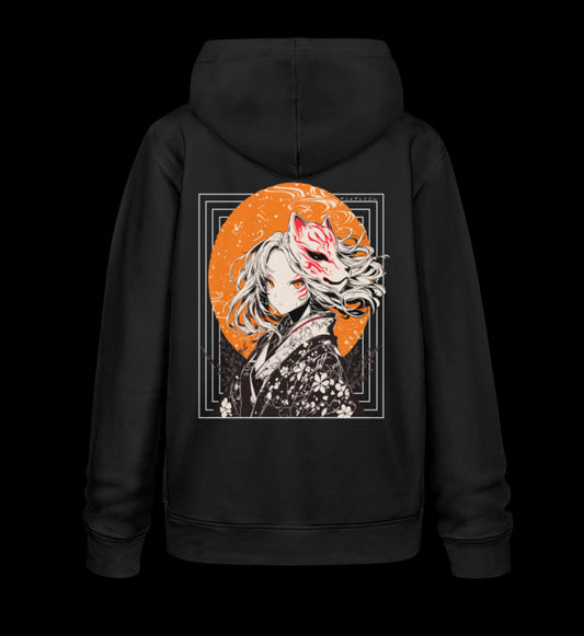 "Kitsune Dame" Organic Unisex Hoodie