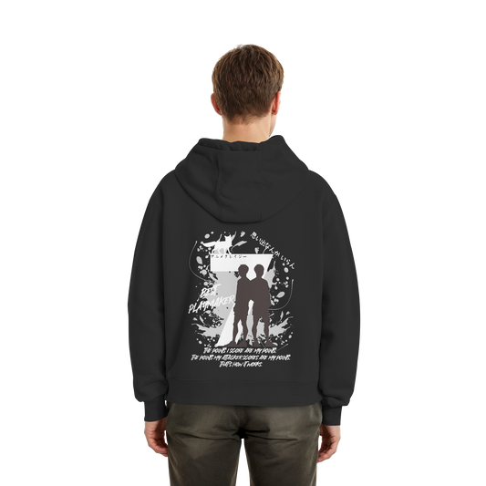 "Best Playmaker" Back Black Fluffy Boxcut Hoodie