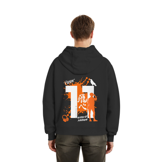"Pride" Back Black Fluffy Boxcut Hoodie