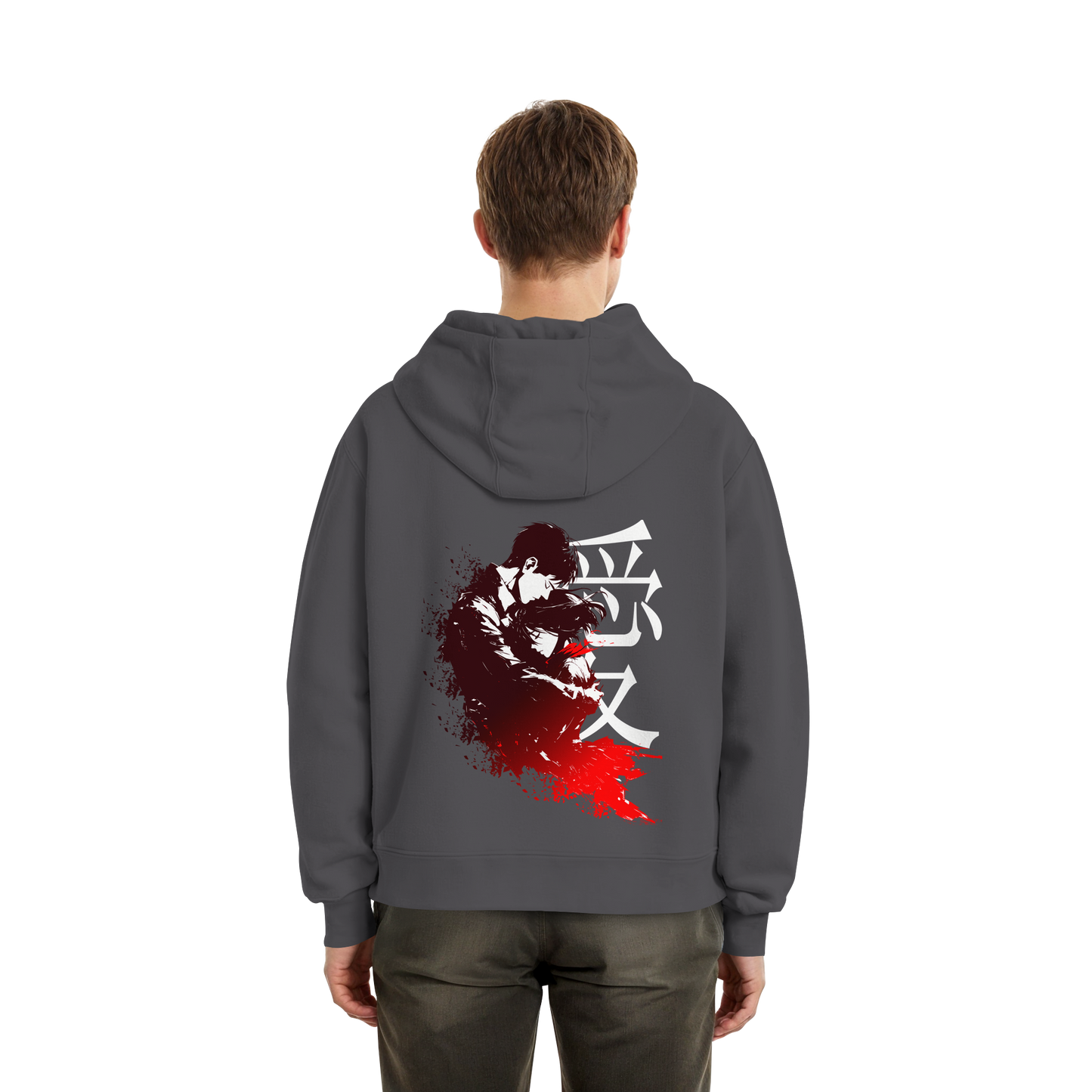 "Bound by Fate" Back Fluffy Boxcut Hoodie