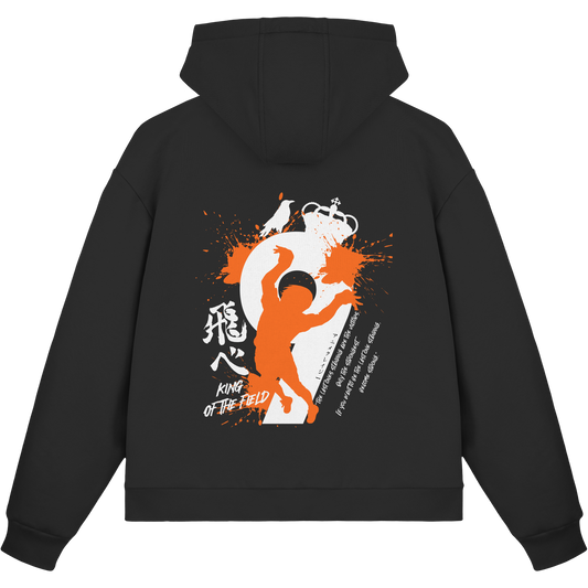 "King Of The Field 2.0" Black Fluffy Boxcut Zipper