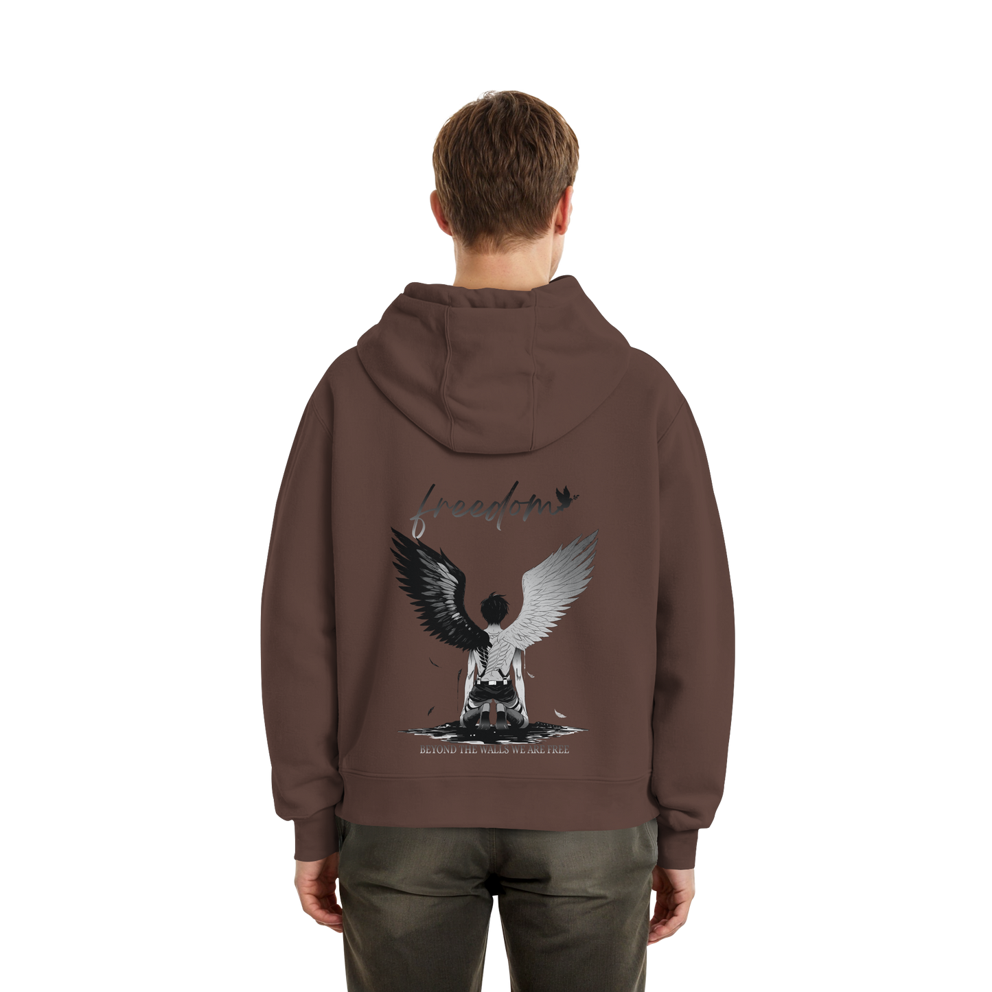 "Freedom" Back Fluffy Boxcut Zipper