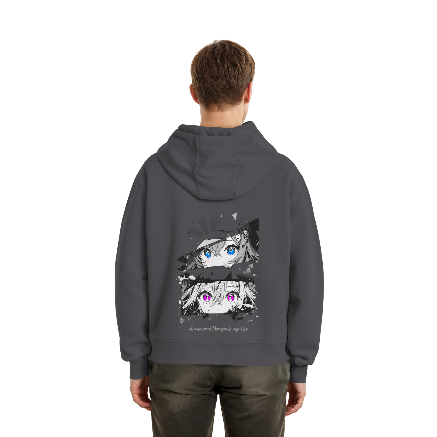 "Anime Eyes" Back - Fluffy Boxcut Zipper