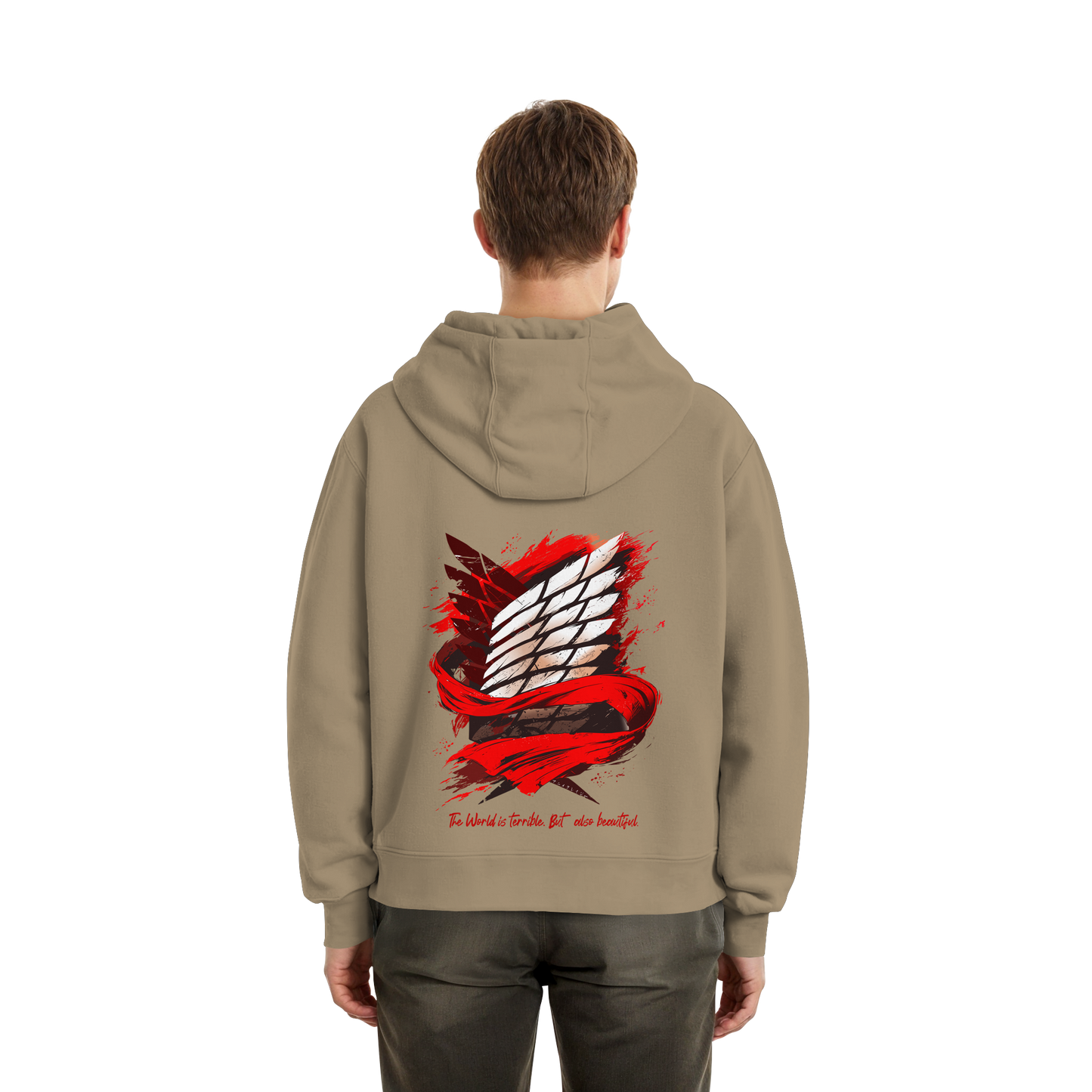 "Verbundenheit" Back Fluffy Boxcut Zipper