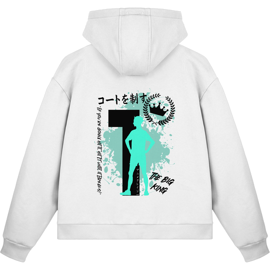 "The Big King" White Fluffy Boxcut Zipper