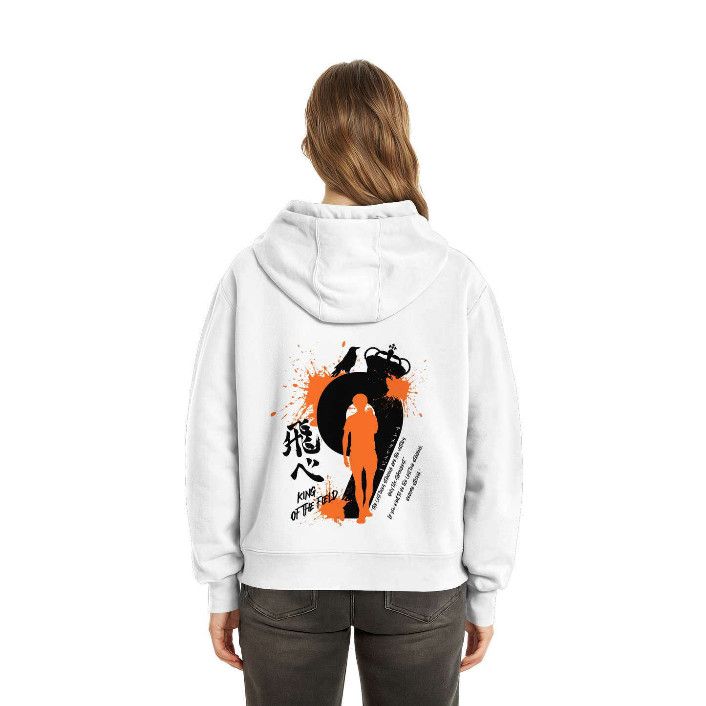 "King Of The Field" White Fluffy Boxcut Zipper