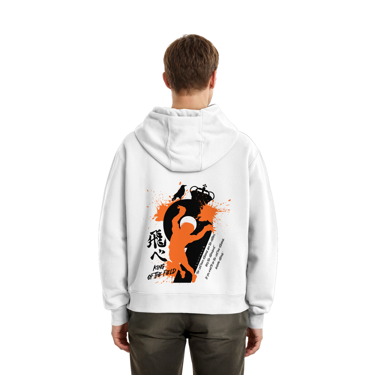 "King Of The Field 2.0" White Fluffy Boxcut Zipper