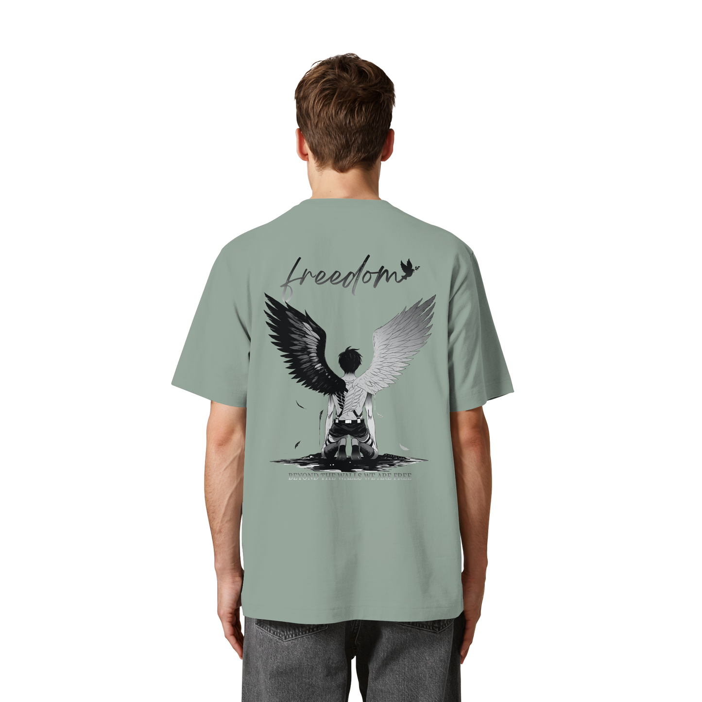 "Freedom" Back Heavy Oversized Organic Shirt