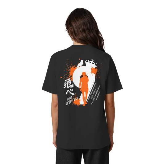 "King Of The Field" Back Organic Heavy Oversized Shirt