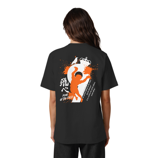 "King Of The Field 2.0" Back Organic Heavy Oversized Shirt