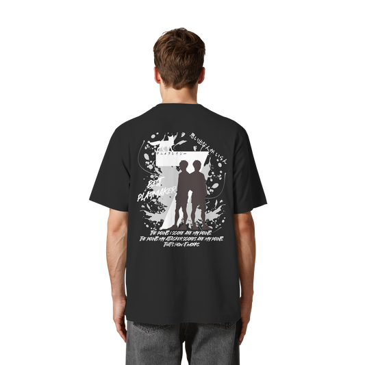 "Best Playmaker" Back Organic Heavy Oversized Shirt