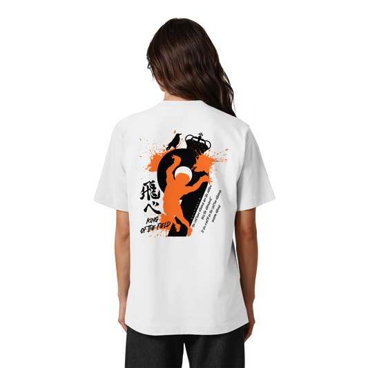 "King Of The Field 2.0" Back Organic Heavy Oversized Shirt