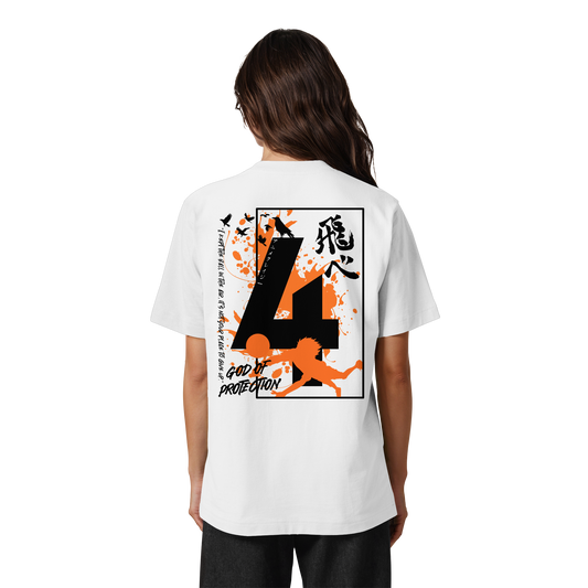"God Of Protection" Back Organic Heavy Oversized Shirt