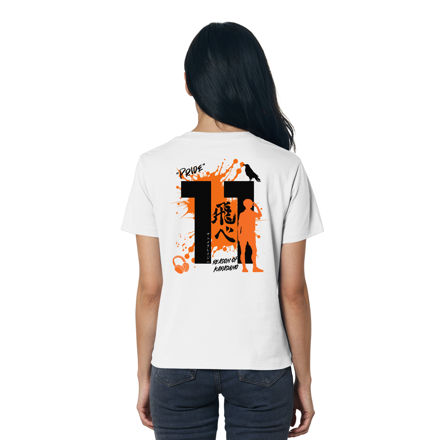 "Pride" Back White Women Organic Shirt