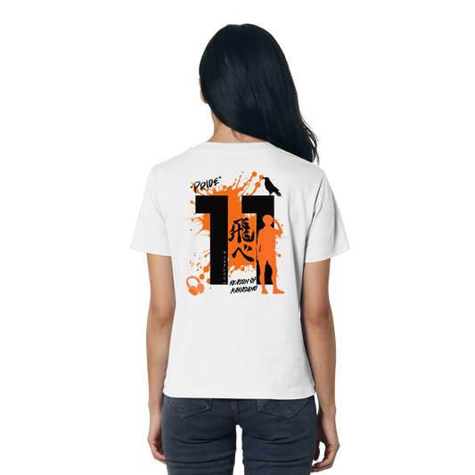 "Pride" Back White Women Organic Shirt