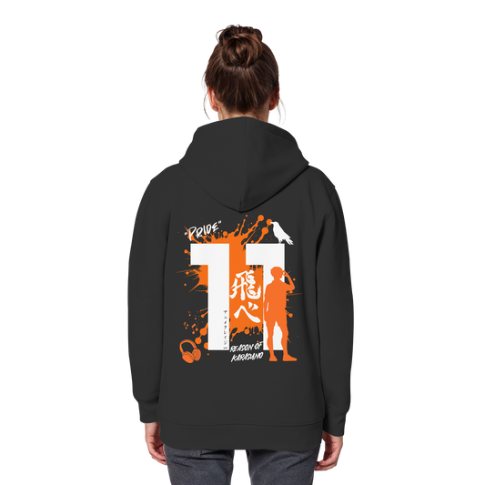 "Pride" Back Black Organic Classic Hoodie