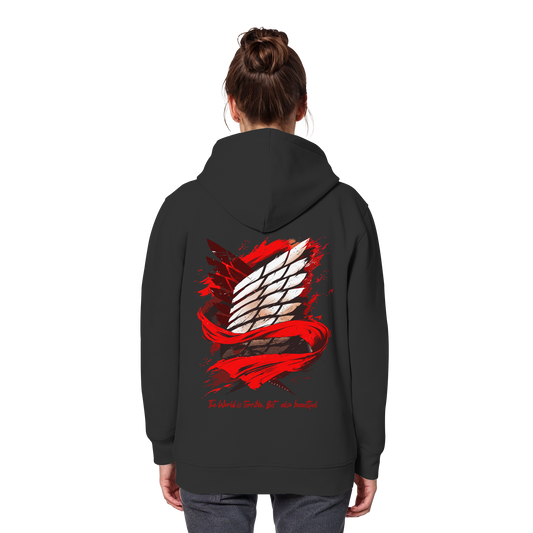 "Verbundenheit" Back Organic Classic Hoodie
