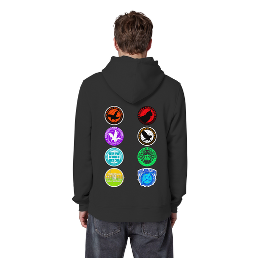 "Ascension Marks" Back Black Organic Classic Hoodie