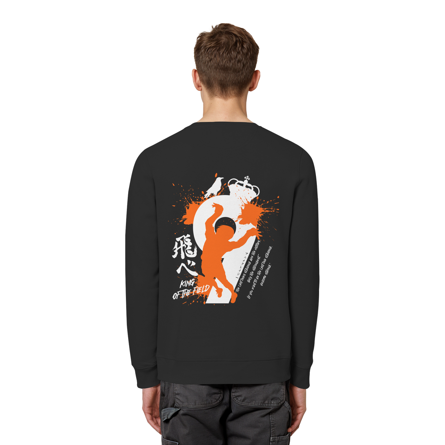 "King Of The Field 2.0" Back Organic Unisex Sweatshirt