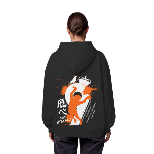 "King Of The Field 2.0" Back Organic Oversize Hoodie