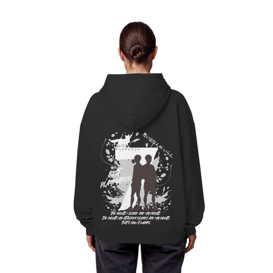 "Best Playmaker" Back Organic Oversize Hoodie