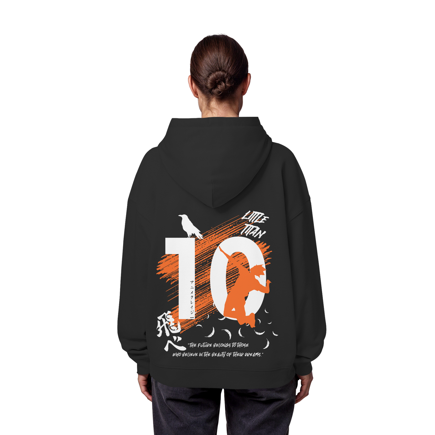 "Little Titan" Back Organic Oversize Hoodie