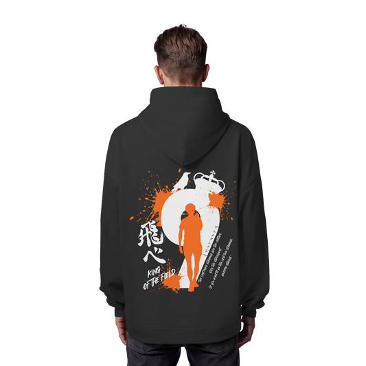 "King Of The Field" Back Organic Oversize Hoodie