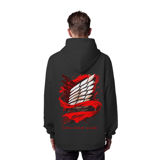 "Verbundenheit" Back Organic Oversize Hoodie