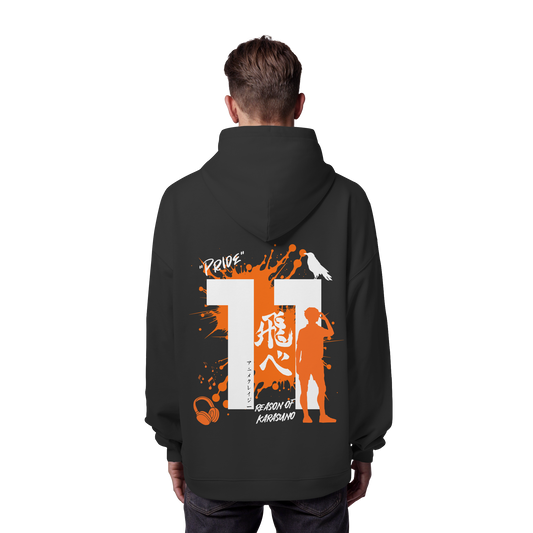 "Pride" Back Black - Organic Oversize Hoodie