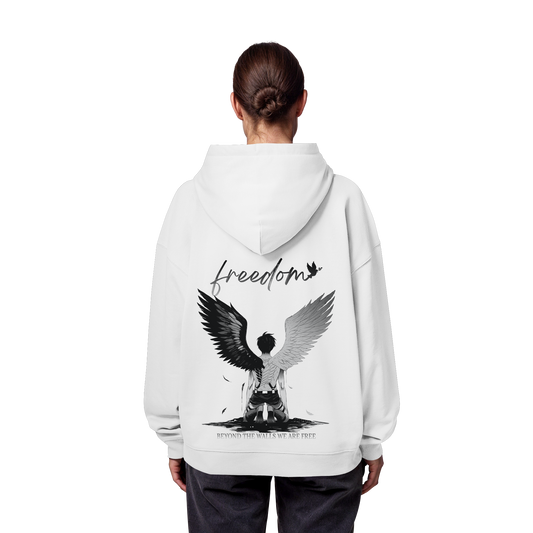 "Freedom" Back Organic Oversize Hoodie