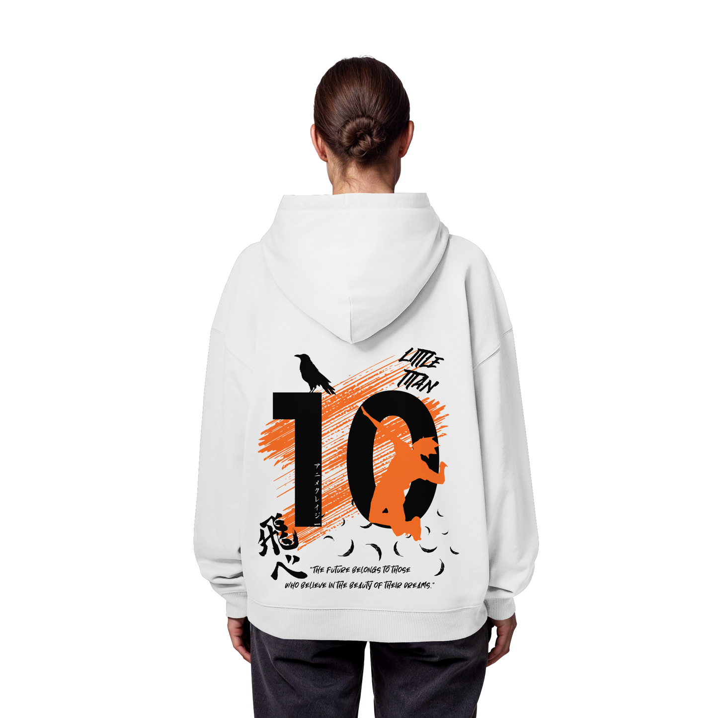 "Little Titan" Back Organic Oversize Hoodie