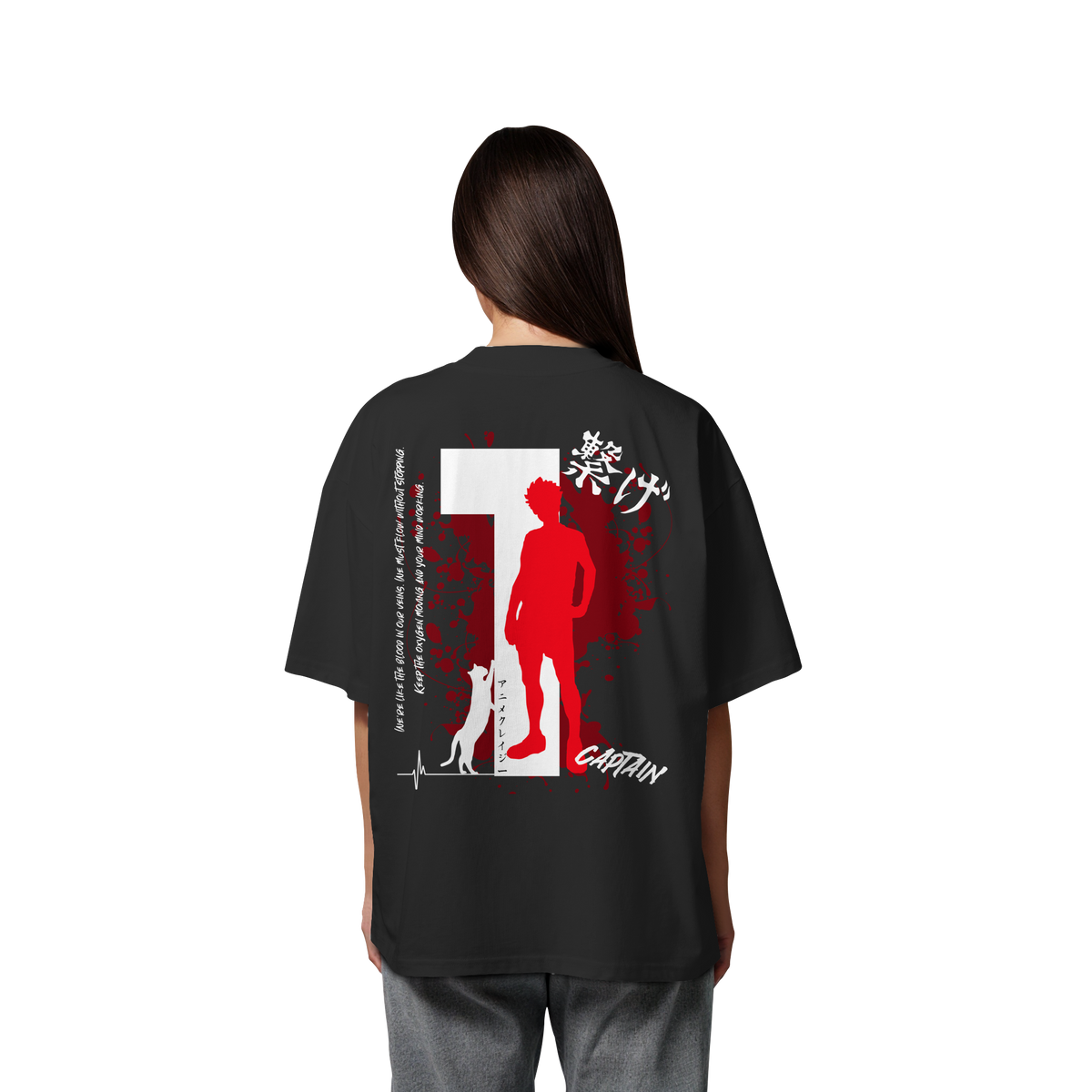 "Captain" Back Organic Oversize Shirt