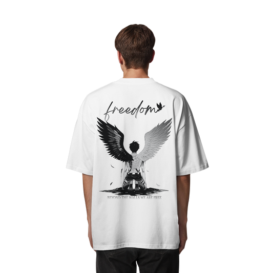 "Freedom" Back Organic Oversized Shirt