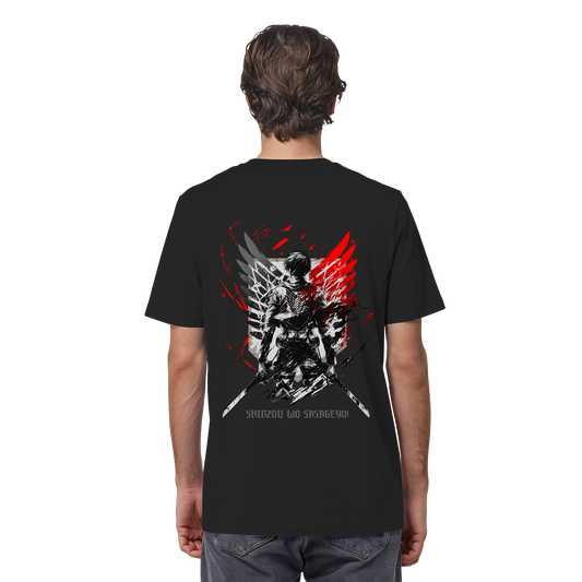 "Wings of Resolve" Back Organic Regular Shirt