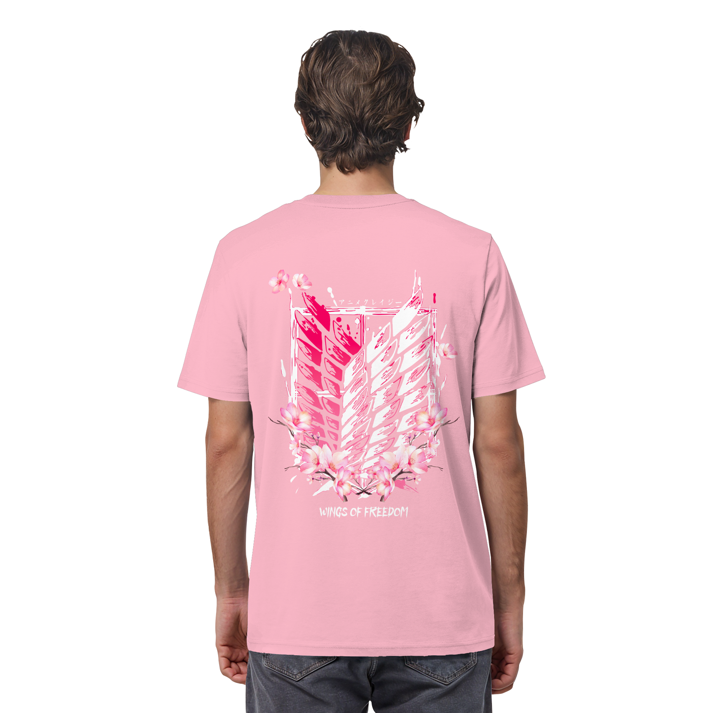 "Petals of Liberation“ Back Organic Regular Shirt