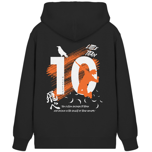 "Little Titan" Black Organic Zipper