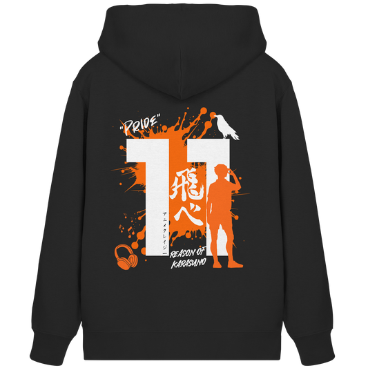 "Pride" Black Organic Zipper