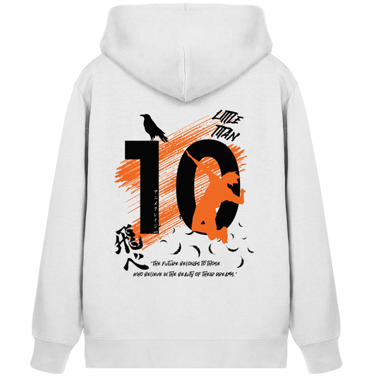 "Little Titan" White Organic Zipper