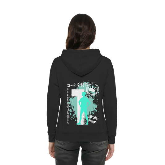 "The Big King" Back Black Women Organic Hoodie