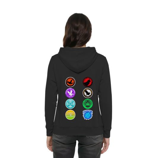 "Ascension Marks" Back Black Women Organic Hoodie