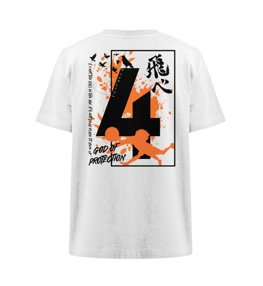 "God Of Protection" Back Organic Heavy Oversized T-Shirt