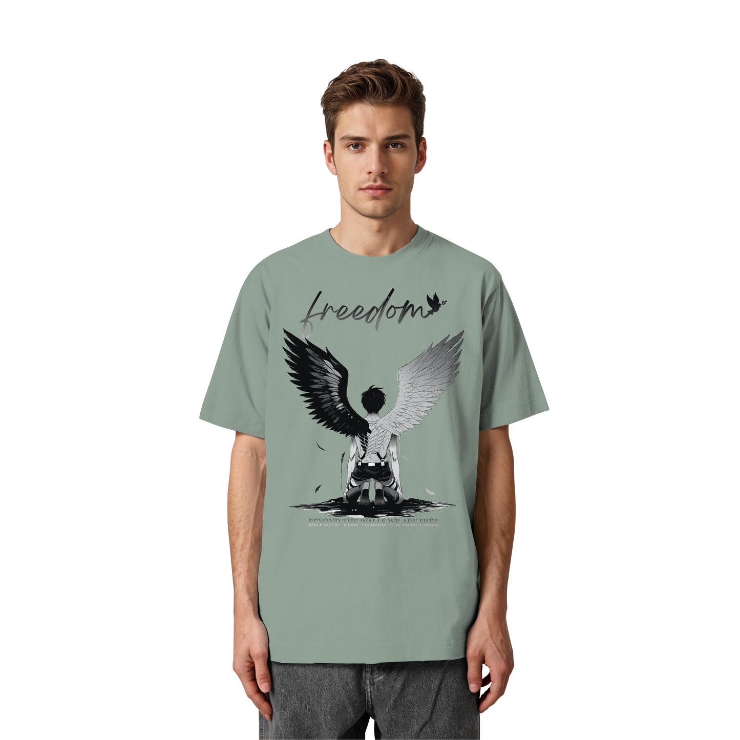 "Freedom" Front Heavy Oversized Organic Shirt