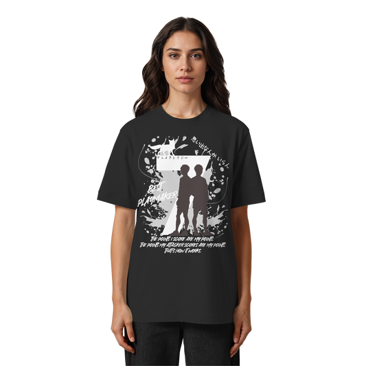"Best Playmaker" Front Organic Heavy Oversized Shirt