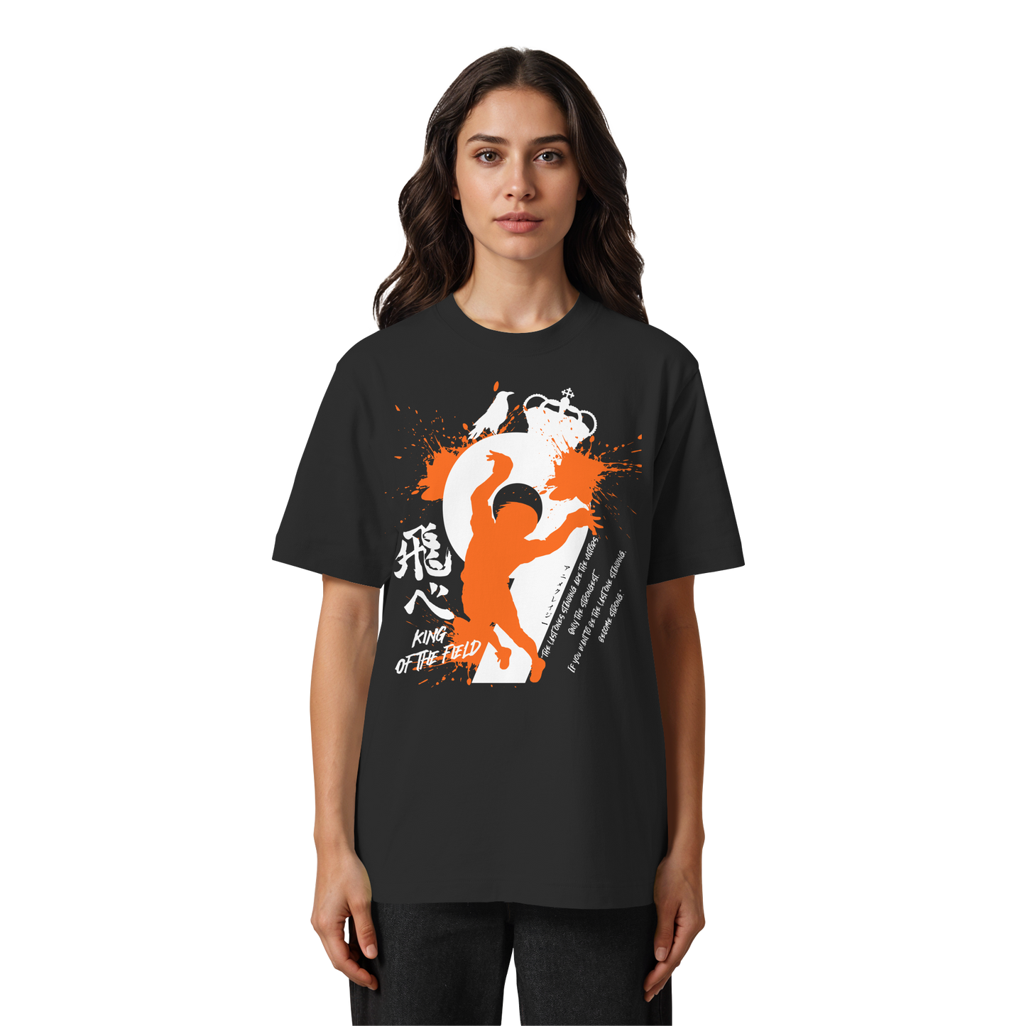 "King Of The Field 2.0" Front Organic Heavy Oversized Shirt