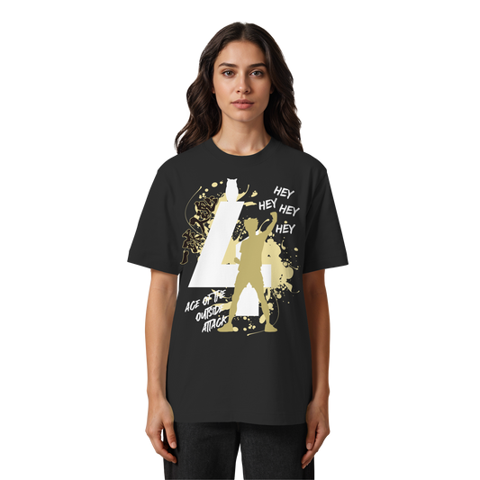 "Ace Of The Outside Attack" Front Organic Heavy Oversized Shirt