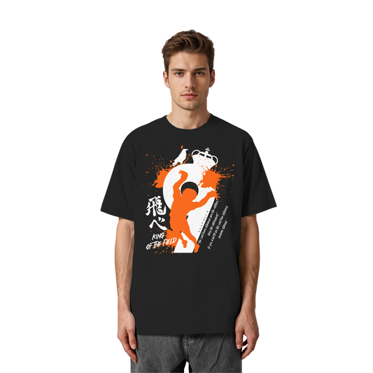 "King Of The Field 2.0" Front Organic Heavy Oversized Shirt